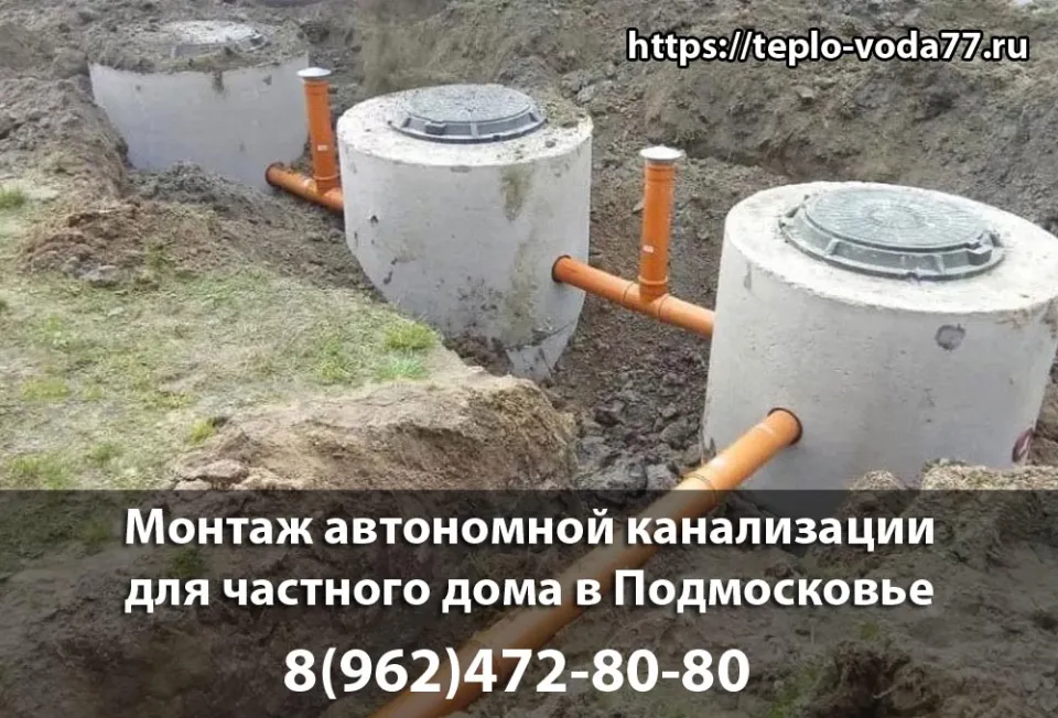 Монтаж автономной канализации в Ногинске под ключ быстро и недорого